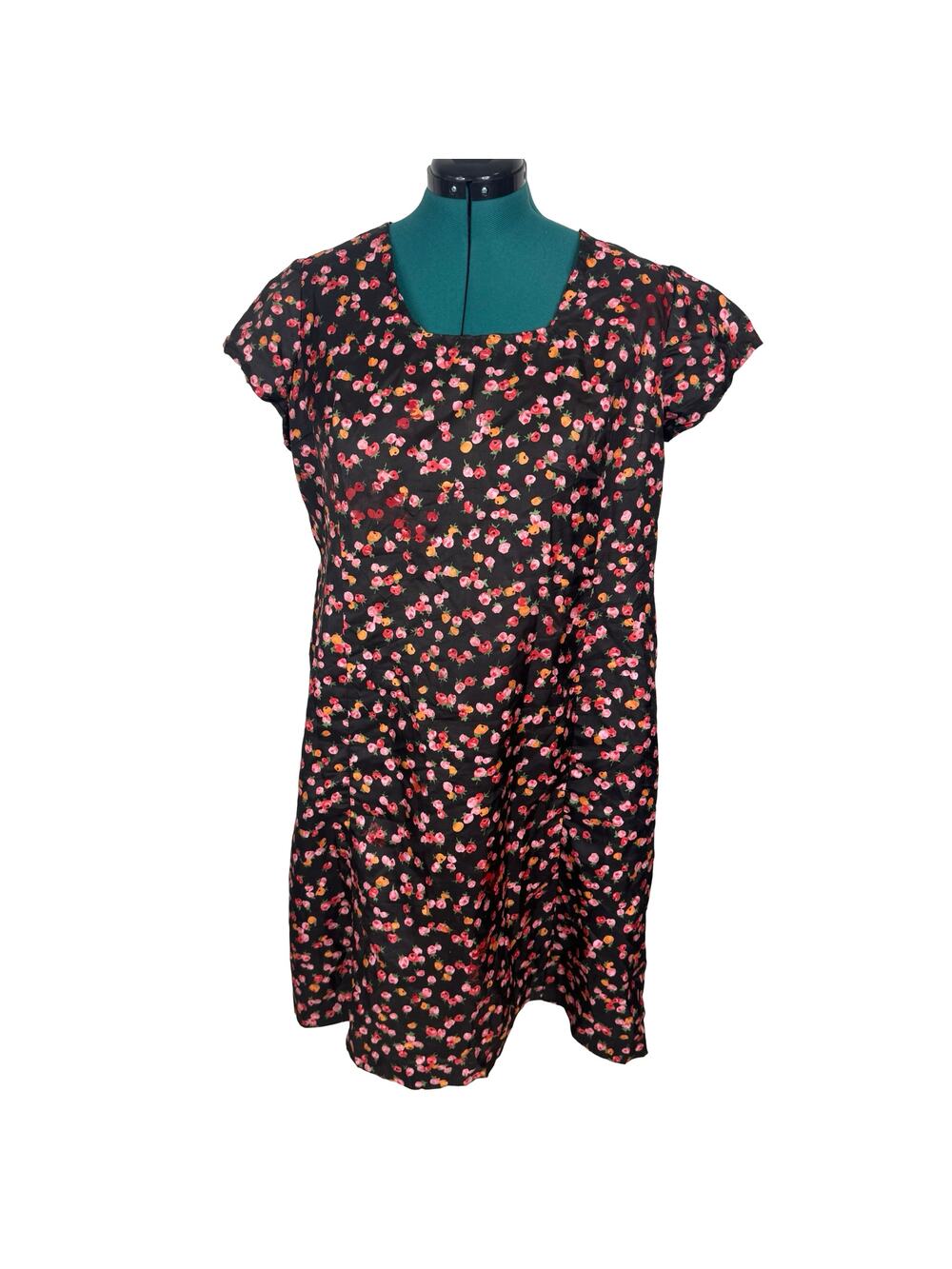 Vintage Plus Size Ditsy Floral Rockabilly Pinup Dress 90s Grunge Mending Project